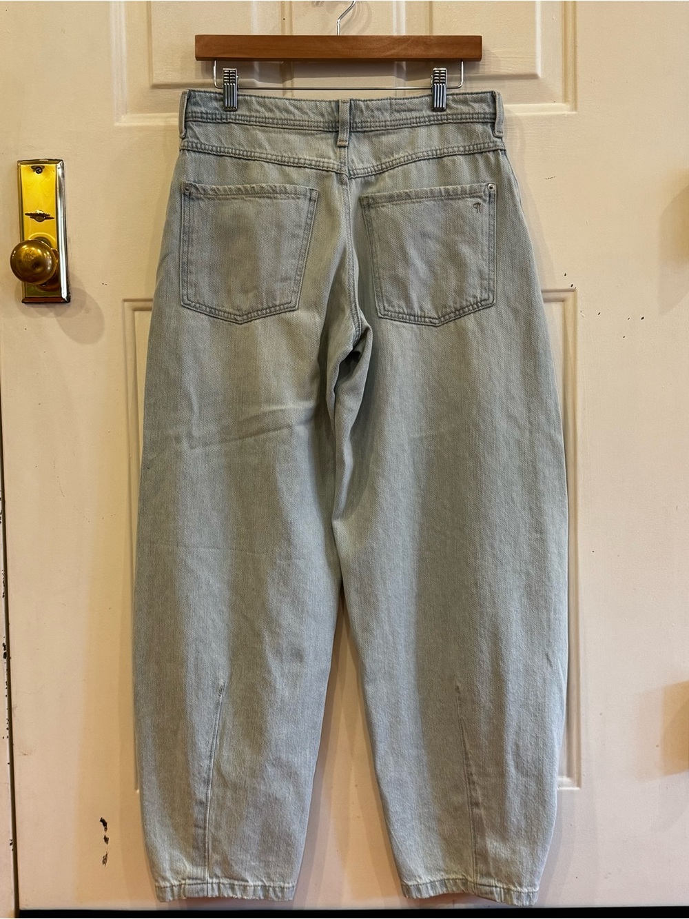 Pilcro Anthropologie Georgia High Rise Barrel Jeans 27 - Picture 3 of 9